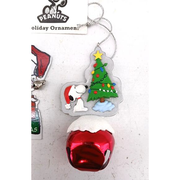 Lot of 3 Peanuts Holiday Ornaments Snoopy Christmas Tree Jingle Buddies Bell - Picture 4 of 6